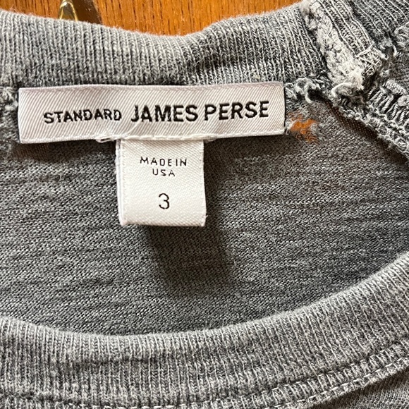James Perse Charcoal 100% Cotton Worn in Shirt - Picture 2 of 5